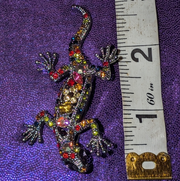 Metal Gallery lizard 🦎 brooch - Picture 2 of 4